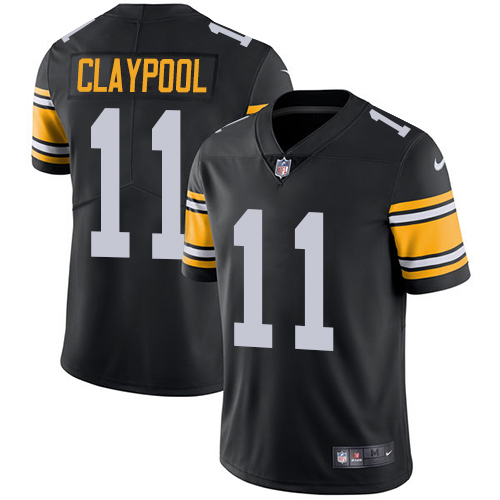 Pittsburgh Steelers 11 Chase Claypool Black Alternate Men Stitched NFL Vapor Untouchable Limited Jersey